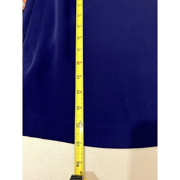 Trina Turk Nico Shift Dress Navy Blue Bell Sleeve Size Small - Picture 12 of 12